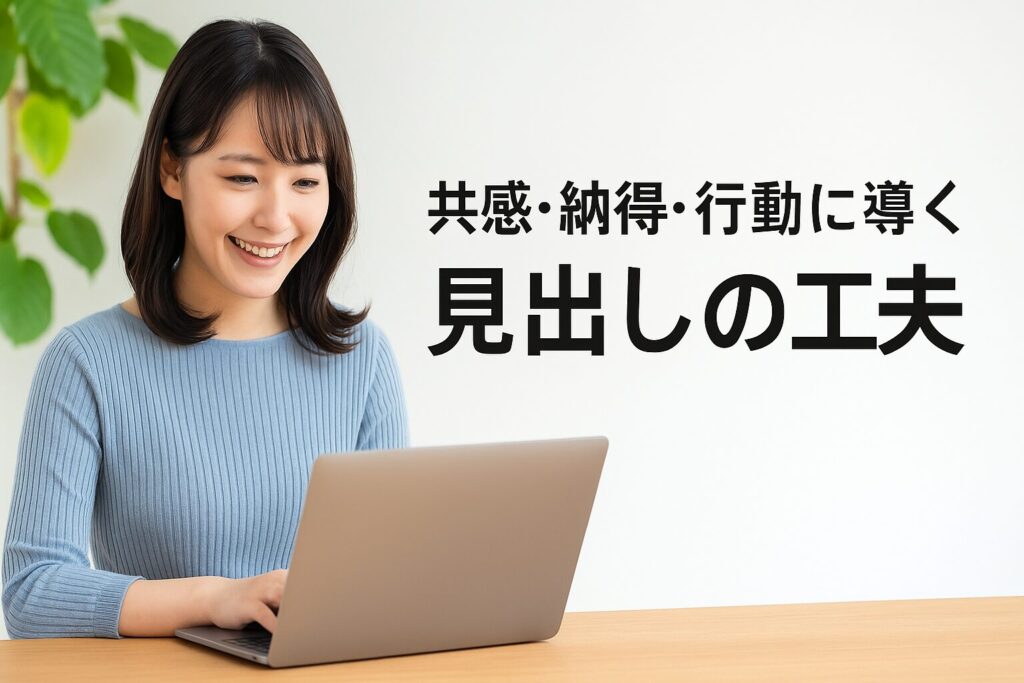 共感・納得・行動に導く見出しの工夫