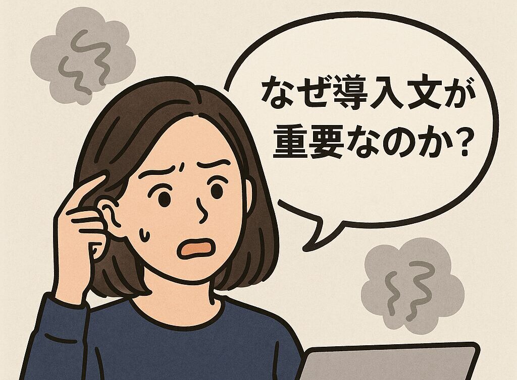 導入文の必要性