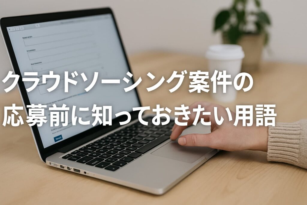 クラウドソーシング案件の応募前に知っておきたい用語