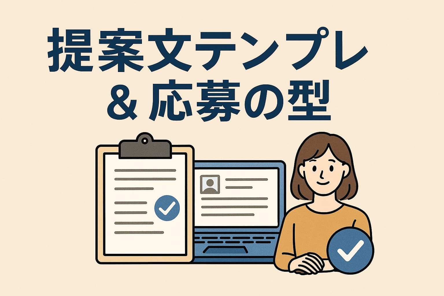 クラウドソーシング案件応募に使える！提案文テンプレ＆応募の型