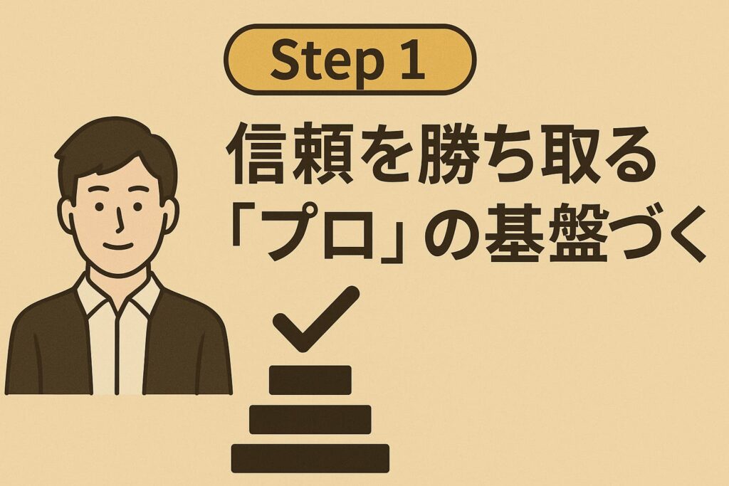 Step 1: 信頼を勝ち取る「プロ」の基盤づくり