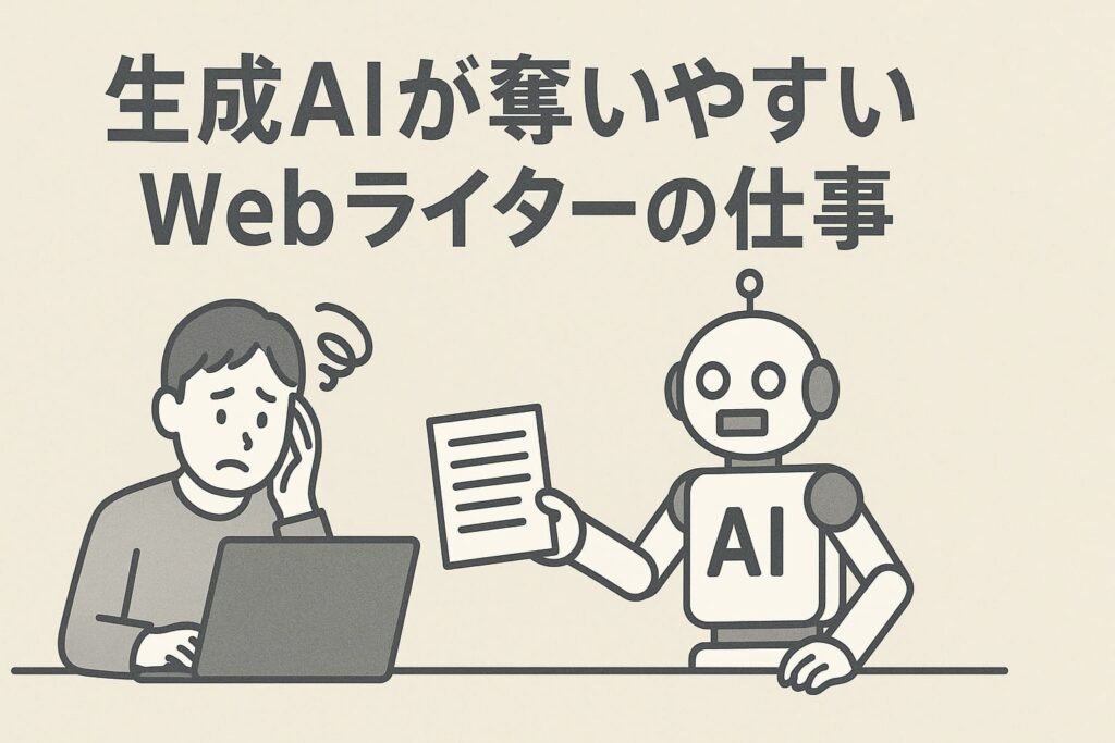 生成AIが“奪いやすい”Webライターの仕事