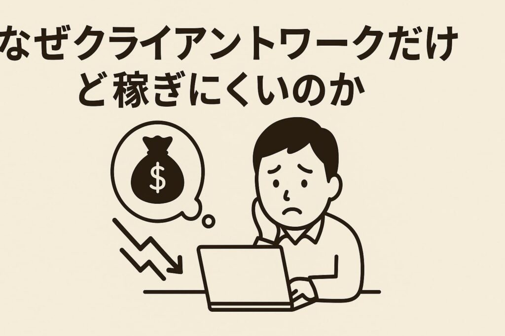 なぜクライアントワークだけだと稼ぎにくいのか