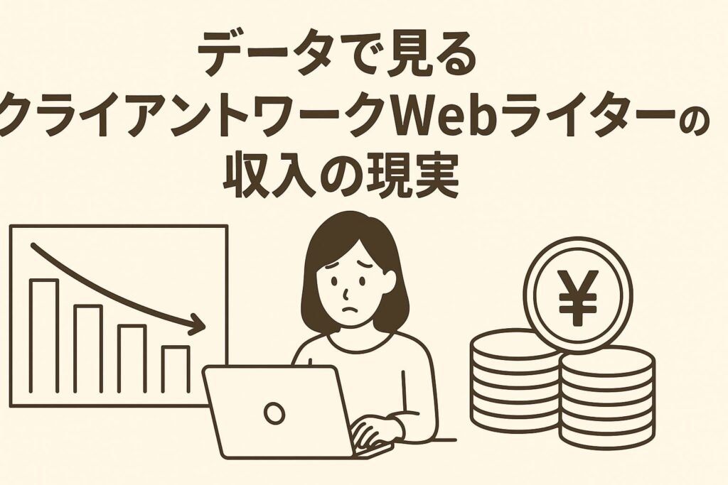 データで見る「クライアントワークWebライターの収入の現実」