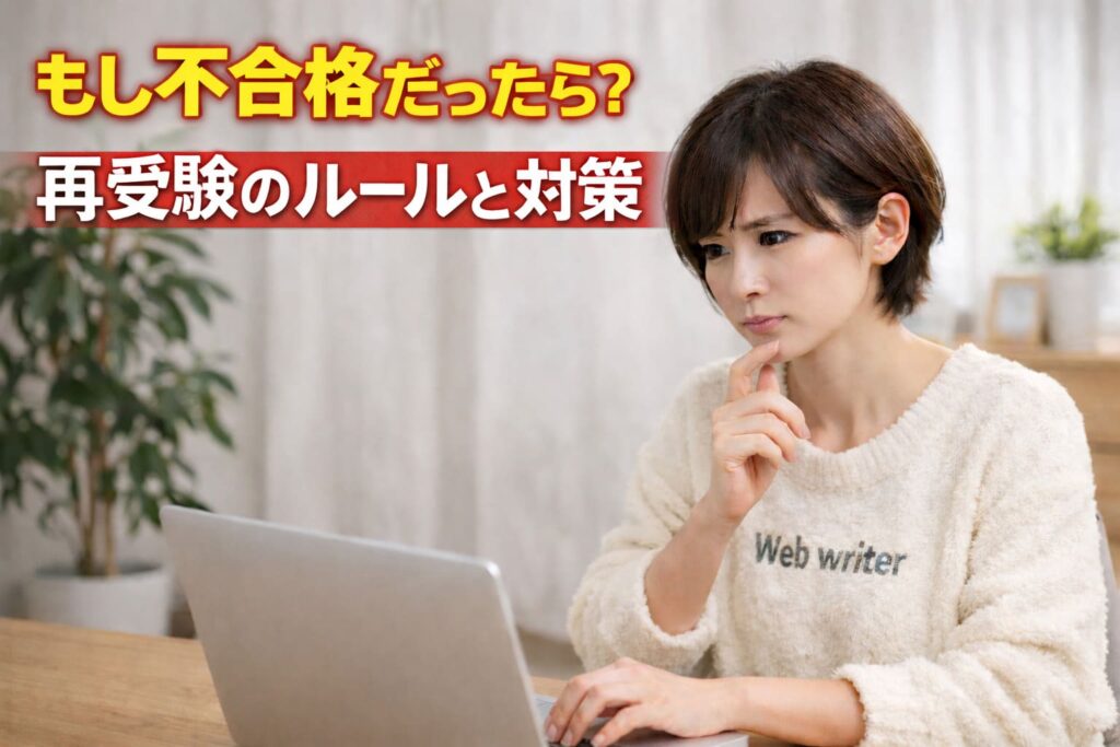 もし不合格だったら？再受験のルールと対策