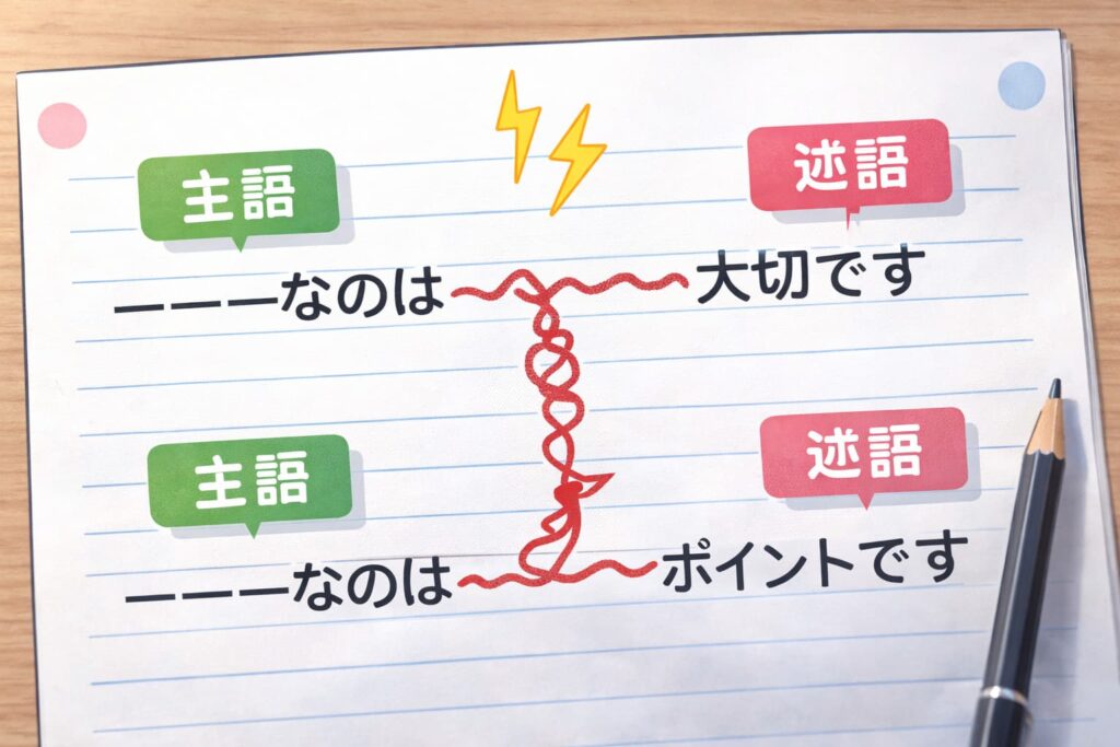 主語と述語でねじれが起きる理由