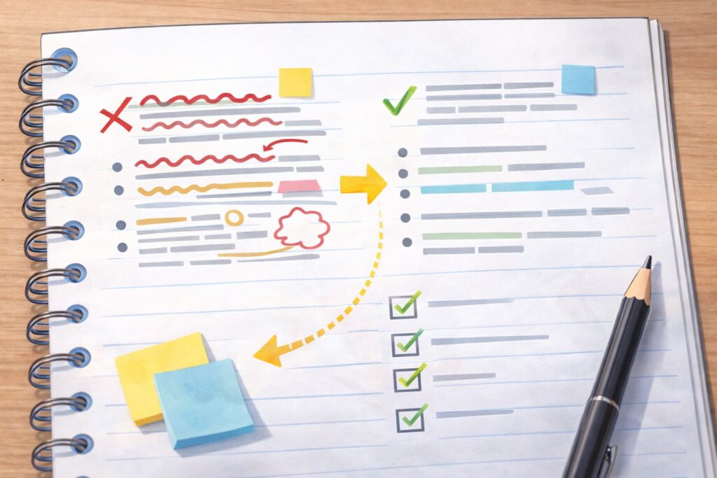 Webライティングの一文が長いときの直し方