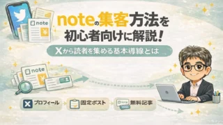 noteの集客方法を初心者向けに解説!Xから読者を集める基本導線とは